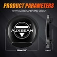 thumbnail image 2 of Round Offroad Light Covers, Auxbeam 7 Inch Black Lens Protective Cover with Logo Light Bar Protection Masks for 7" Round Driving Light Pods, 2 of 6