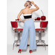 thumbnail image 3 of Pantalón Palazzo para Mujer Pantalón Holgado de Cintura Elástica con Jareta, 3 of 5