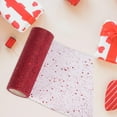 thumbnail image 4 of Tela de tul de malla con lentejuelas, cinta de malla de 10 yardas, tul brillante para decoraciones del Día de San Valentín, caja de regalo, telas para , borgoña mayimx cinta de malla, 4 of 9