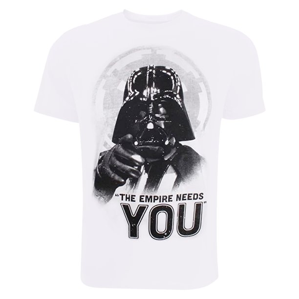 Star Wars - Camiseta Enlist Today de Algodón para Hombre (Blanco, Negro)