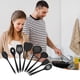 thumbnail image 4 of Juego de utensilios de cocina de nylon - Cucharas antiadherentes y espátulas de 6 piezas con cuchara ranurada y cucharón, rojo, 4 of 6
