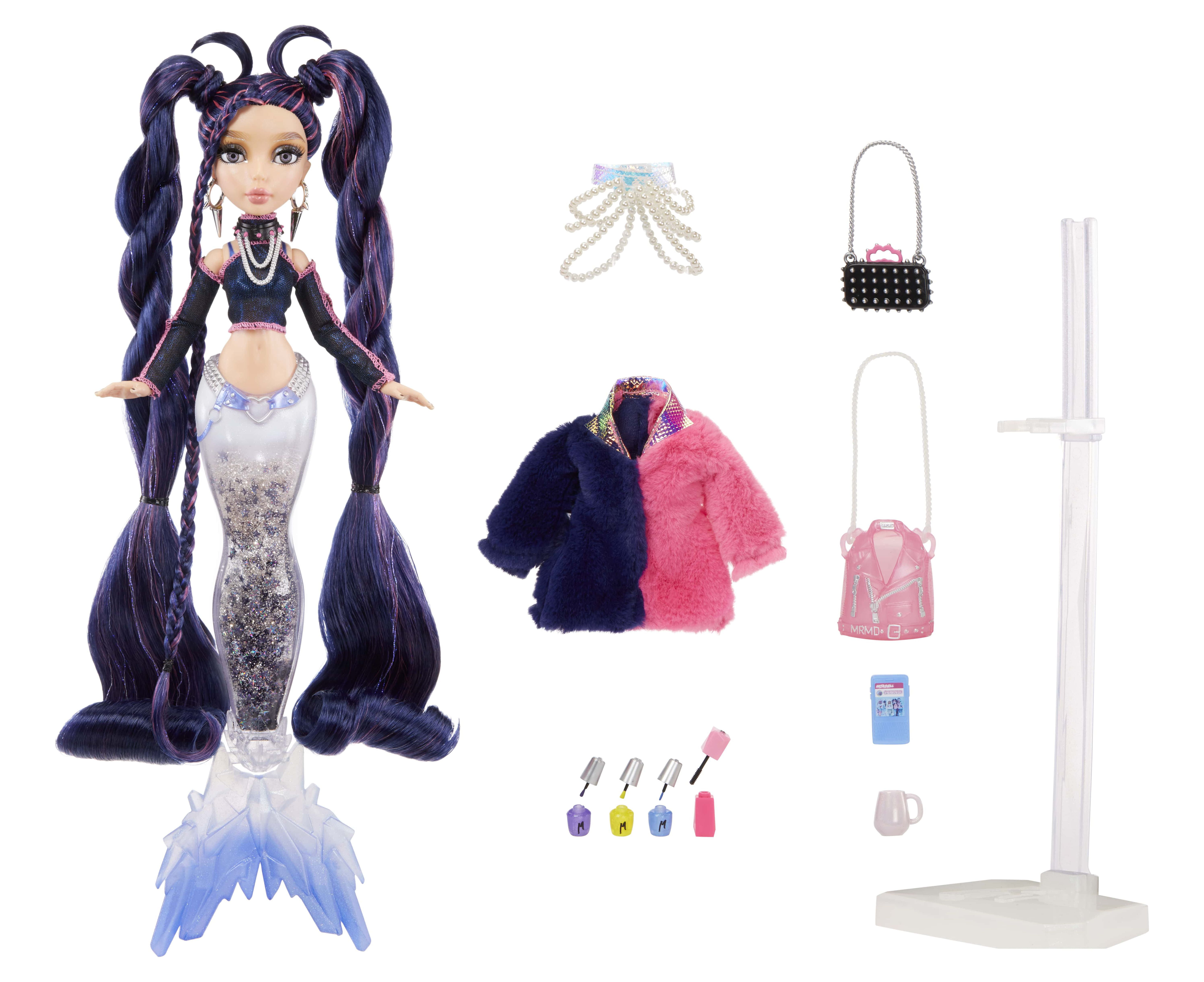 Mermaze Mermaidz Winter Waves Mermaid Fashion Doll, Nera 