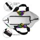 thumbnail image 4 of Balery Mardi Gras Shiny Green Purple Bolsa Tote Estilo Estético con Cremalleras, Bolsa de Hombro, Bolsa de Compras Grande y Plegable, 4 of 8