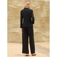 thumbnail image 5 of DARING DIVA Women's Double Breasted Blazer Business Suit Jacket S Black, 5 of 6
