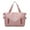 Pink, variant on JeashCHAT Expandable Gym Bag , Travel Duffel Bag, Sports Tote Bag, Large Capacity Lightweight Overnight Shoulder Bag for Men and Women