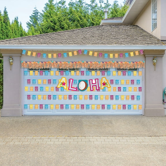 Fun Express Luau Outdoor Decorating Kit - 4 Pieces