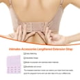 thumbnail image 4 of Extension Strap Bra Extenders 3 Rows 3 Hooks Women Lengthened Extension Strap Accessories Multicolor Lengthened Back Replacement Intimates Underwear pink, 4 of 8