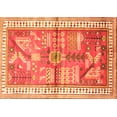 thumbnail image 1 of Ahgly Company Indoor Rectangle Animal Orange Traditional Area Rugs, 5' x 7', 1 of 1