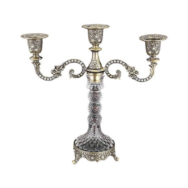 Candle Holders for Candlesticks European Style Metal Candle Holders Candle Light Dinner Prop Romantic Wedding Vintage Table Decoration Display Piece Candle Holders for Table