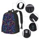 thumbnail image 2 of Fotbe Multicolor Bowling Mochila para Hombre y Mujer - Tela Oxford 600D Resistente - Mochila Impermeable de Gran Capacidad para Escuela, Viajes y Senderismo, 2 of 6