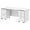 White, variant on Studio C 72W Bow Front Desk with Drawers in Modern Hickory - Engineered Wood