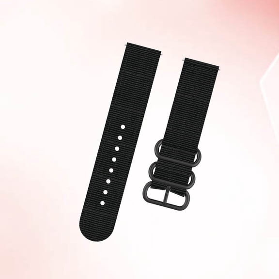 PENIKOKO Black Nylon Watch Band Replacement Strap, Minimalist Wrist Accessory with Easy Installation for Men and Women
