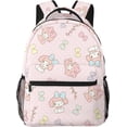 thumbnail image 6 of Veidsuh My Bunny Melody Bag Cartoon Character Pattern Backpack Polyester Waterproof Laptop Backpack Travel Camping Hiking Dayback Backpack Gift, 6 of 7