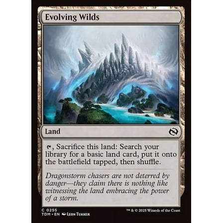 MtG Tarkir: Dragonstorm Common Evolving Wilds #255