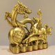 thumbnail image 1 of Nvzi Estatua de dragón chino Feng Shui de latón, escultura para decoración del hogar y la oficina, adornos de mesa para atraer riqueza y éxito, regalos de buena suerte, estilo D, tamaño mediano., 1 of 4