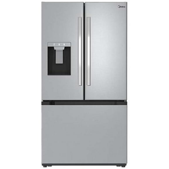 MIDEA 29 CF 3-Door French Door, Dual Ice Maker, Water and Ice Dispenser, ESTAR