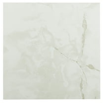 Achim Sterling Self Adhesive Vinyl Floor Tile - 20 Tiles/20 Sq. ft., 12 x 12, Classic White with Grey Veins