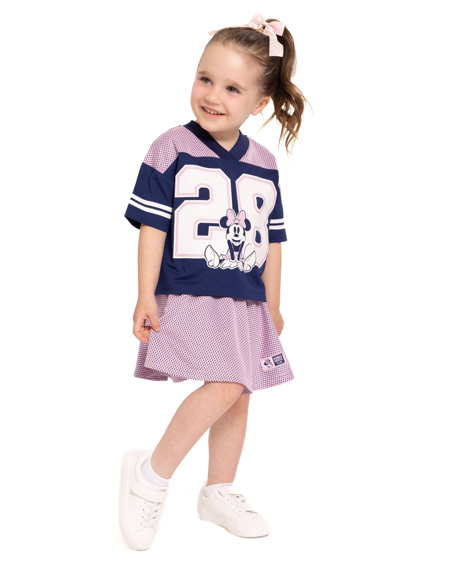 Minnie Mouse Toddler Girls Short Sleeve Graphic Jersey and Skirt Set, 2 Piece, Sizes 12M-5T