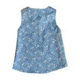 thumbnail image 2 of Toddler Kids Baby Girl Summer Outfits Sleeveless Floral T-Shirt Top+Casual Shorts Clothes Set with Bowknot 1-6 Years, 2 of 5