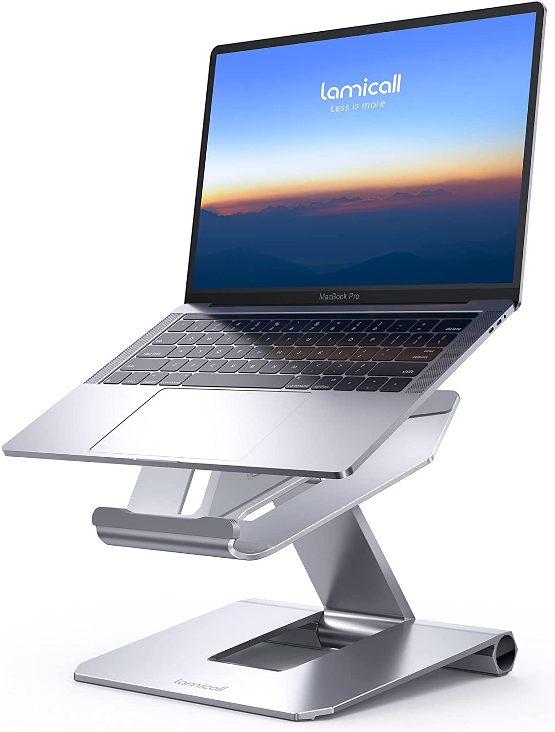 Lamicall Foldable Laptop Stand, Adjustable Notebook Riser Ergonomic Computer Desktop Laptop