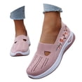 thumbnail image 3 of oqasdz Women Casual Shoes Mesh Breathable Floral Emborider Slip On Soft Sole Sneakers Round Toe Non Slip Comfortable Walking Shoes Summer Outdoor, 3 of 7