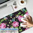 thumbnail image 4 of Long Mouse Pads for Desk,Pioneer Flower Floral Print Pattern Desk Mats on Top Of Desks, Desk Mouse Pad Extra Large with 3mm Non-Slip Base and Stitched Edge for Gaming,Office,Work,Home 31.5"x11.8", 4 of 6