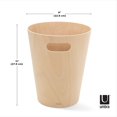 thumbnail image 4 of Umbra Woodrow Trash Can 2-Gallon (7.5 L) Capacity,Natural, 4 of 6
