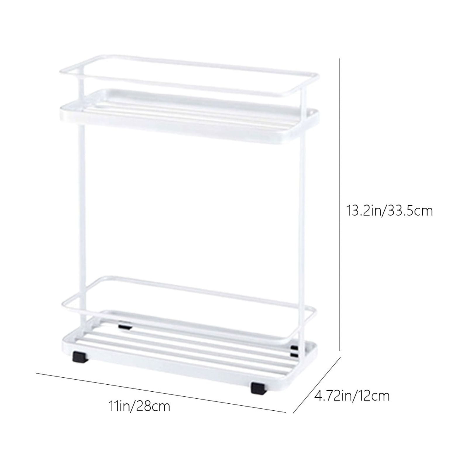 Bathroom Storage Rack Mobile Floor Standing Shelving UnitTier, Rust-Resistant Metal Frame for Extra Towel & Toilet Paper Storage, Space-Saving Organizer for Small Bathrooms & Apartments