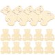 thumbnail image 5 of 40 piezas de rodajas de madera para manualidades, sin acabado, con forma de oso. Adorno decorativo., 5 of 8