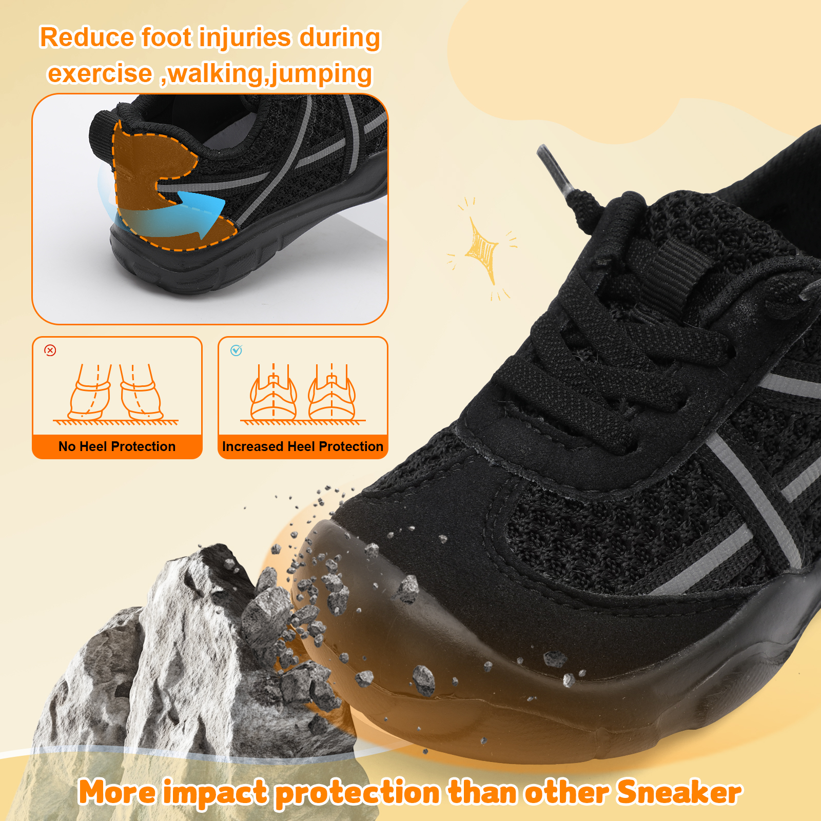 Barerun Toddler Pull-On Knit Walking Shoes photo 3