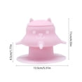 thumbnail image 3 of Semi-Enclosed Litter Box, Covered Cat Pan With Top Entry Lid and High Sides, for Odor Control, Pink, 3 of 6