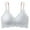 Gray, variant on Miluxas Plus Women Bra Women's Push-up Non-slip Lace Flower Surface Beautiful Back Seamless Push-up One-piece Bra without Steel Ring Beige M(M)