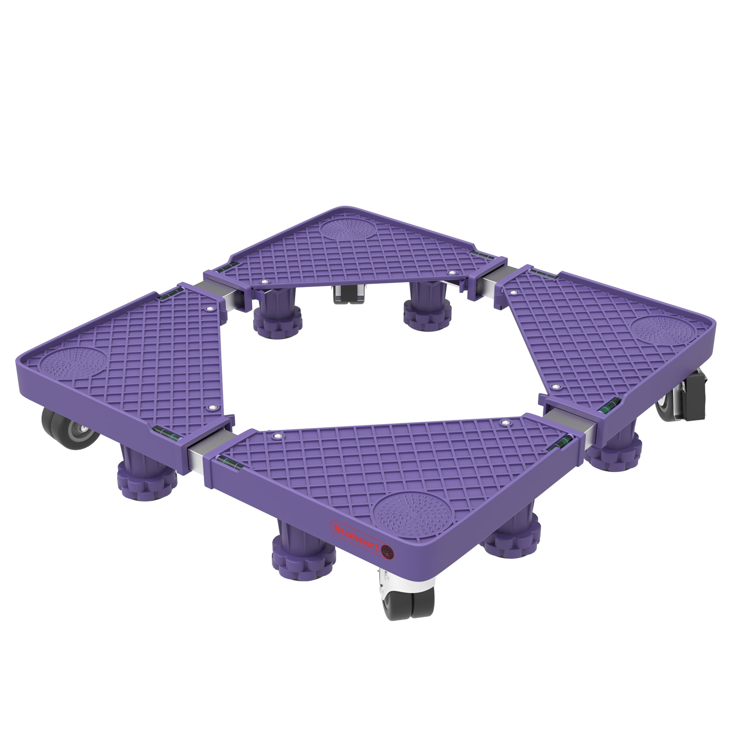 Multi Purpose Dolly With 8 Feet, Locking Swivel Wheels, Levels and