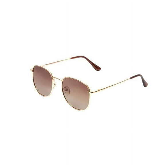 Coyote Vision USA Elite Gold - brown gradient Polarized Retro Cool Sunglasses, Gold & Brown Gradient