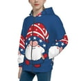 thumbnail image 2 of Rocae Three Gnome Independence Day for Zip Up Hoodies for Teen Sweatshirt with Hood-Medium, 2 of 6