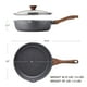 thumbnail image 5 of Sartén antiadherente SENSARTE, sartén profunda de 25, 28 y 30 cm, con tapa y mango que se mantiene frío, sartén de piedra para cocinar saludable, compatible con inducción (25, 28 y 3,5 cuartos de galó, 5 of 5