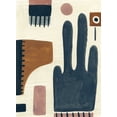thumbnail image 2 of Randy Noble Fine Art 14x18 Black Ornate Wood Framed with Double Matting Museum Art Print Titled - Bohemian Abstract, 2 of 4