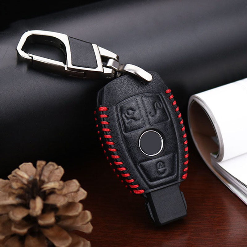 Car Key Case Replacement Shell Silicone Keys Protector Cover Black for Mercedes Benz