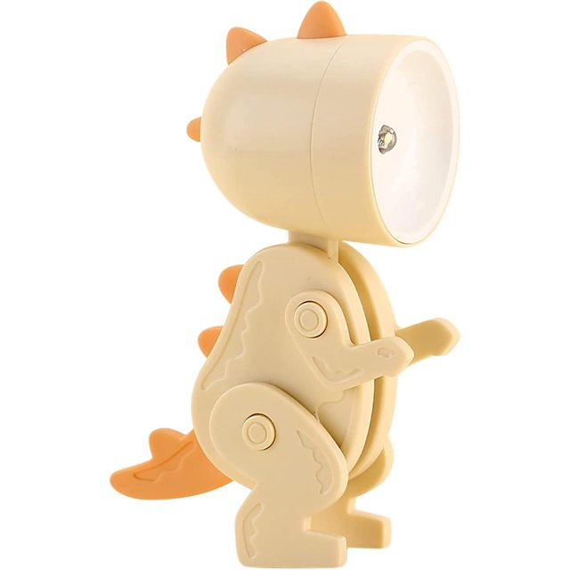 Beige Dinosaurkids Night Light,kawaii Mini Desk Lamp,animal Shape Night Light Adjustable Phone Holder,kids Baby Led Night Light For Christmas Gifts,ro