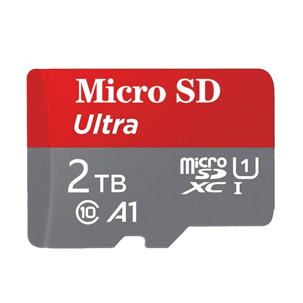 Tarjeta de memoria Micro SDXC de 2TB, adaptador de tamaño completo A2 U3 4K C10, velocidad de lectura, grabación de Video rápida 4K para Cámara de Acción GoPro DJI Drone qym unisex