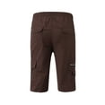 thumbnail image 5 of hirigin Men's Adjustable Drawstring Shorts, Multiple Large Pockets Cargo Shorts, Solid Color Knee-Length Short Sweatpants, 5 of 6