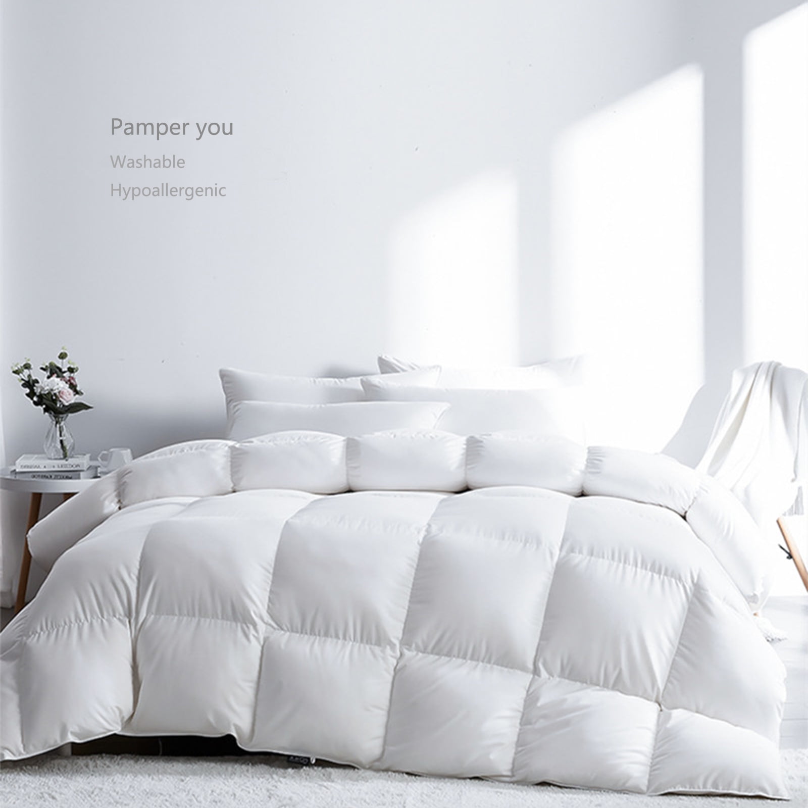 13.5 TOG Luxury JUST LIKE SILK Supersoft Microfibre Easycare Duvet ALL SIZES 
