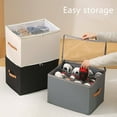 thumbnail image 4 of Gnwei Closet Shoe Organizer Box Fits 12 Pairs, Fabric Shoe Storage Box Bins Cubes with Cover, Space Saving Shoes Holder for Shoes, Sneakers, Sandal and High Heeled, 4 of 8