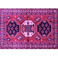 thumbnail image 1 of Ahgly Company Indoor Rectangle Persian Purple Traditional Area Rugs, 4' x 6', 1 of 4