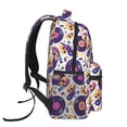 thumbnail image 3 of Pofeuu record rock Skull star Print Backpack for Men and Women - Basic Bookbag Casual Daypack Backpacks for College Work Travel-One Size, 3 of 5