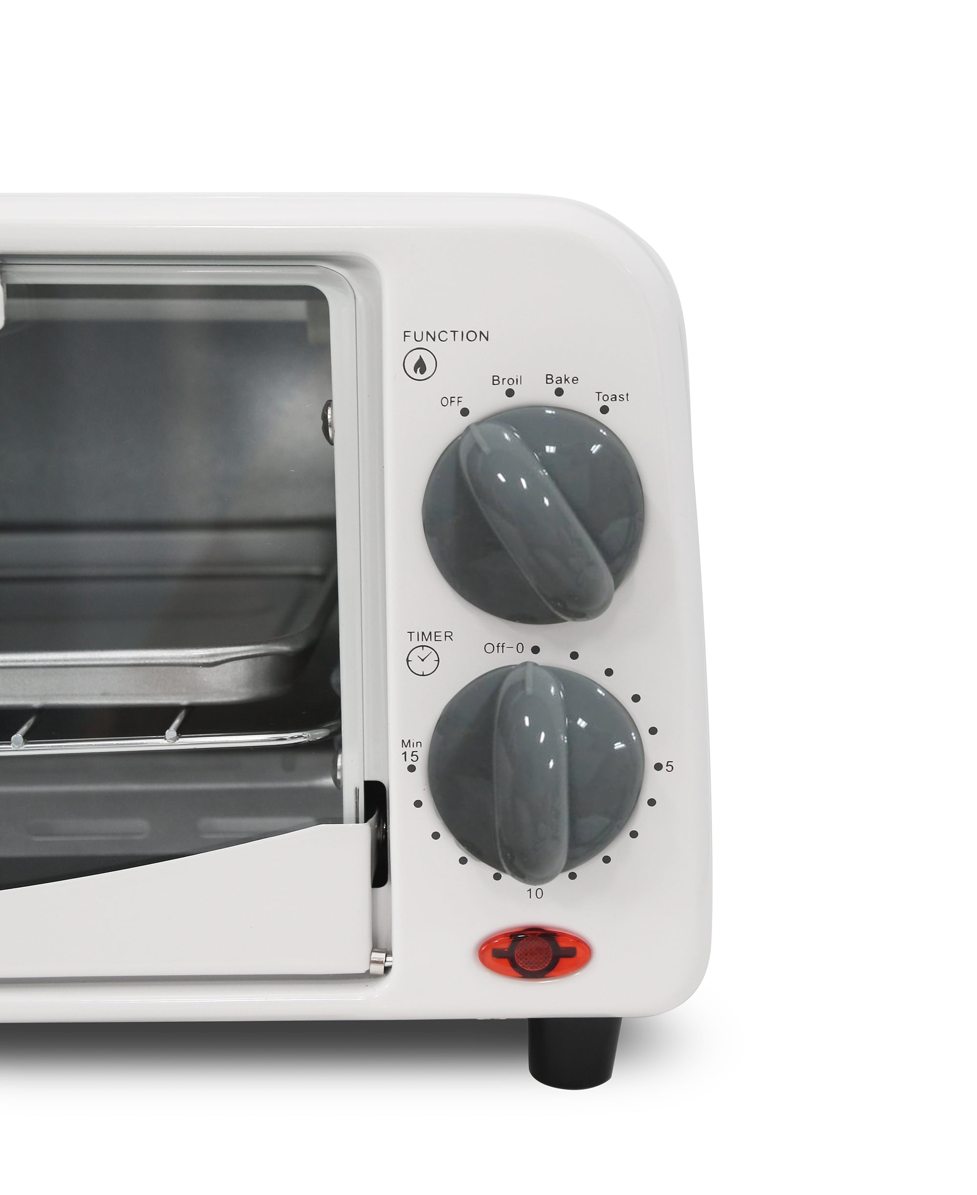 Elite Gourmet 2 in 1 13000 W 2-Slice Silver Toaster Oven with 2
