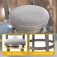 thumbnail image 5 of TrumanPick 24 Inch Counter Height Bar Stool Set of 2 Swivel Barstools with Back Chair Seat for Kitchen Dinning room,Grey, 5 of 6