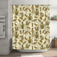 thumbnail image 5 of Rateoe Monkeys and Pinealpples Shower Curtain - Fancy Bathroom Shower Curtain Sets - Waterproof Shower Curtain with Hooks with 12 Plastic Hooks 72x72 Inches, 5 of 5