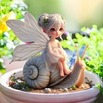 PRETXORVE Home Decor, Room Decor, Snail Female Celestial insert 2D Flat Garden Stack Outdoor Courtyard Stack Scene Decoration Prop