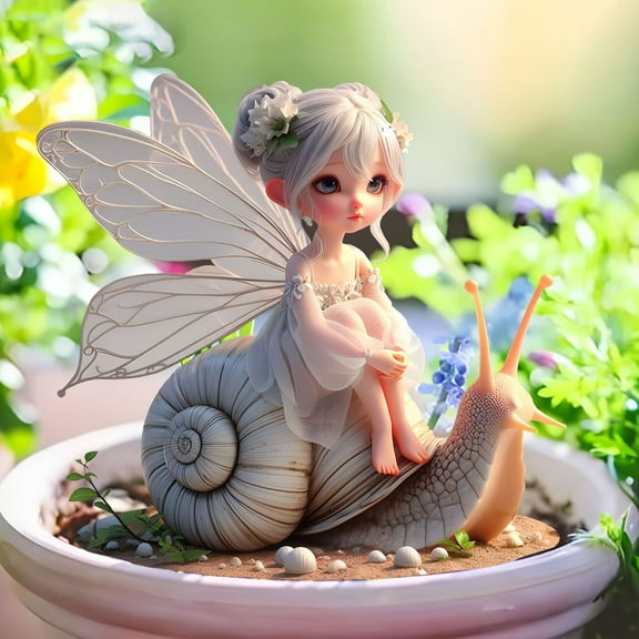 Garden Fairy Stakes under $5! Xqxayjr Snail Fairy Garden Stake, 2D Flat Outdoor Decoration for Yard, Whimsical Fairy Tale Garden Decor, Weather Resistant Ground Insertion for Landscape Pathway